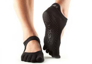 Чёрные носки с закрытыми пальцами от ToeSox