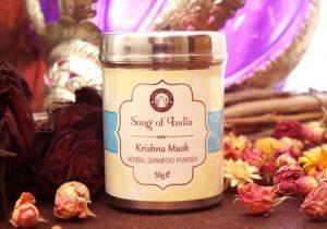 Шампунь сухой из натуральных ингредиентов 50 г Krishna Musk
