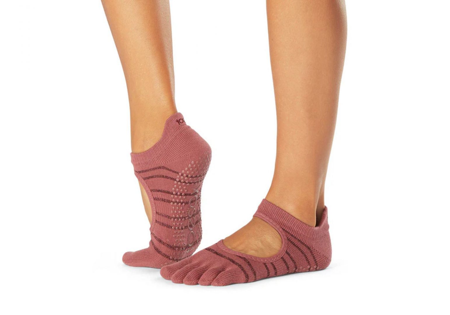 Шкарпетки для йоги ToeSox Full Toe Bellarina Grip Mesa
