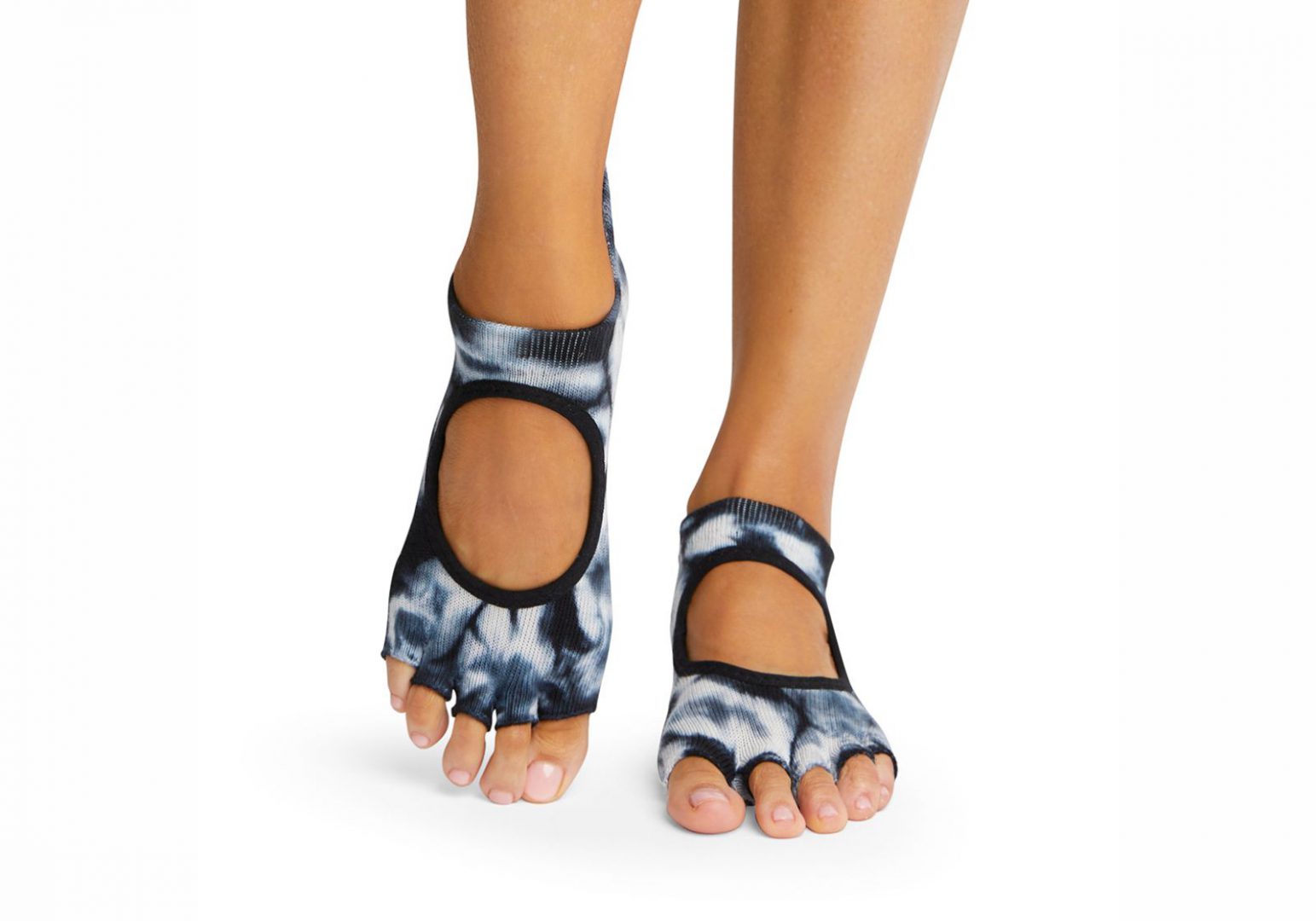 Шкарпетки для йоги ToeSox Half Toe Bellarina Grip Coconut Tie Dye