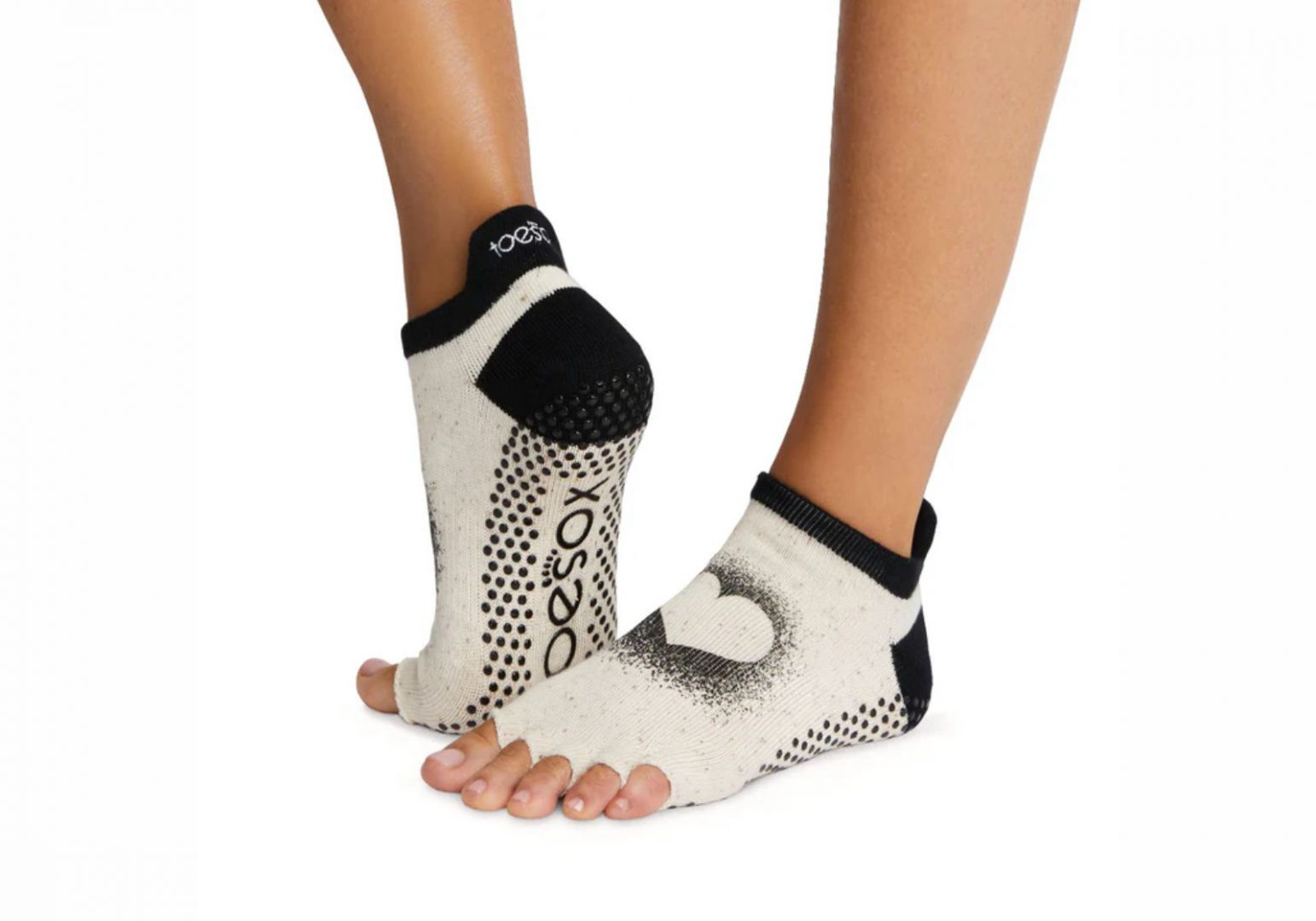 Шкарпетки для йоги ToeSox Half Toe Low Rise Grip Coconuts For You