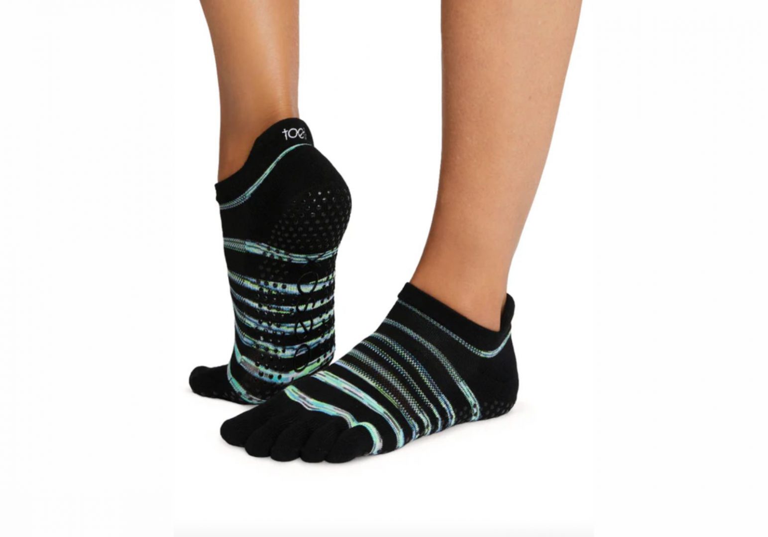 Шкарпетки для йоги ToeSox Full Toe Low Rise Grip Pulse Tec