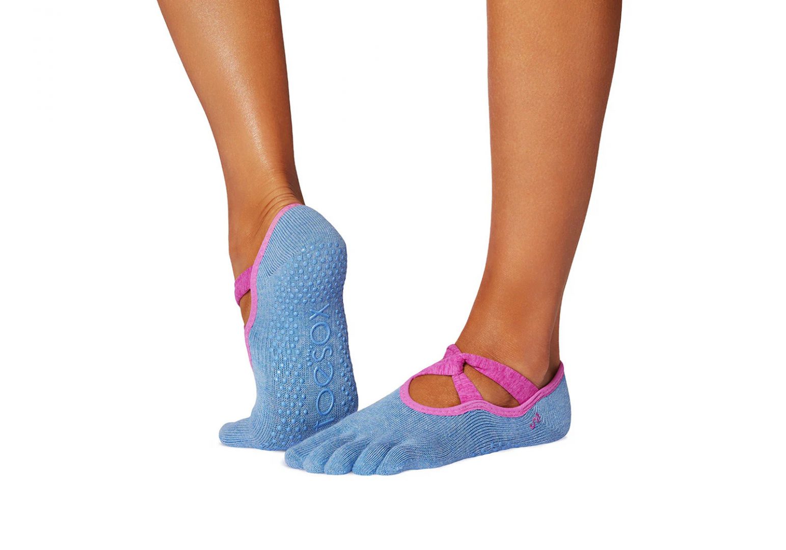 Шкарпетки для йоги ToeSox Full Toe Ivy Grip Energy