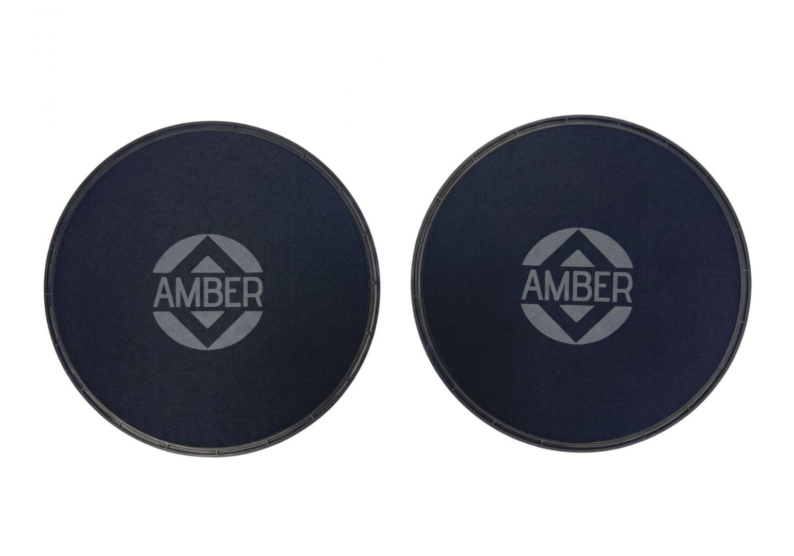 Фітнес-слайдери диски для ковзання-глайдингу Amber 18 см чорні 2 шт