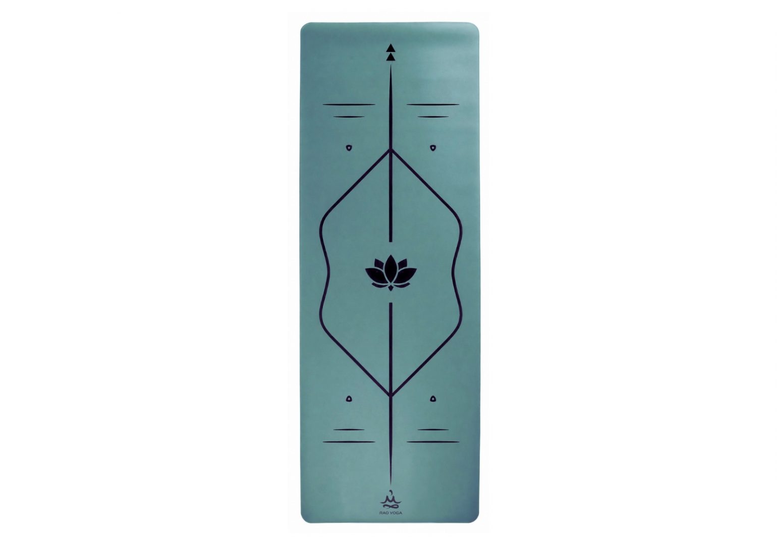 Килимок для йоги каучуковий Vimal Alignment Ocean Blue 185x68x0.4 RAO