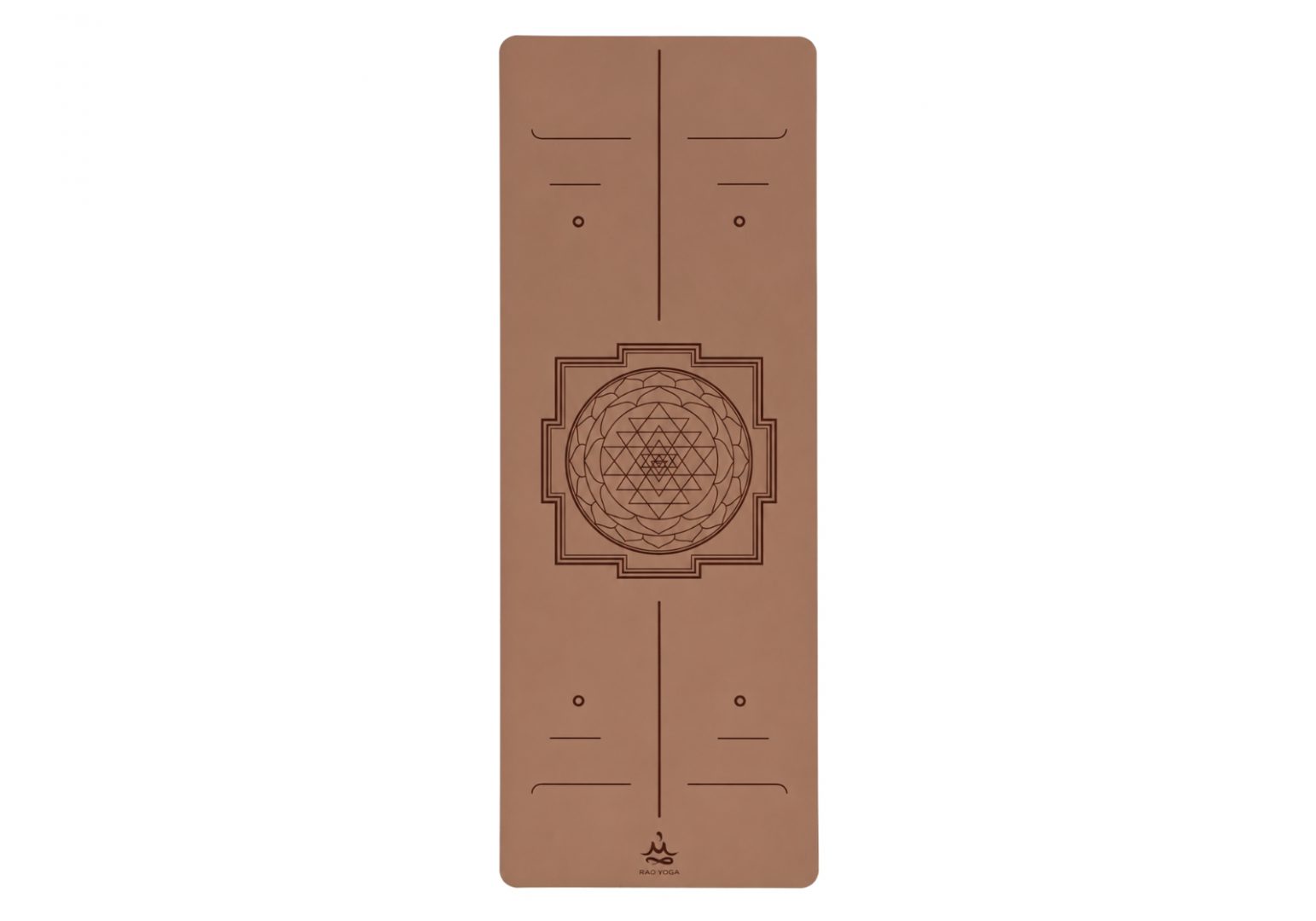 Килимок для йоги каучуковий Vimal Yantra Chocolate RAO 183×68×0.5 см